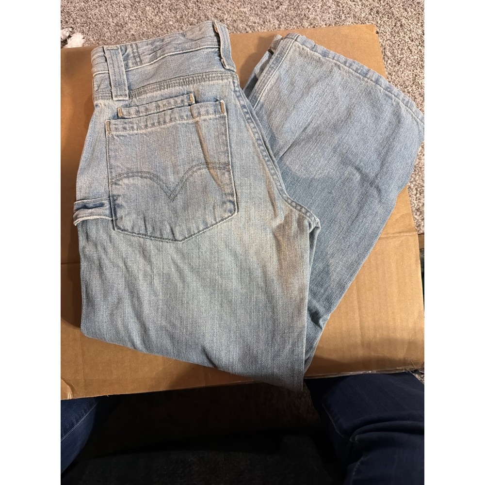 Levis Carpenter Jeans Light Wash Denim Utility Workwear Boys 12 Regular 26x26.5